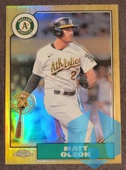 2022 Topps Chrome 1987 Baseball #87BC-15 Matt Olson - Oakland Athletics
